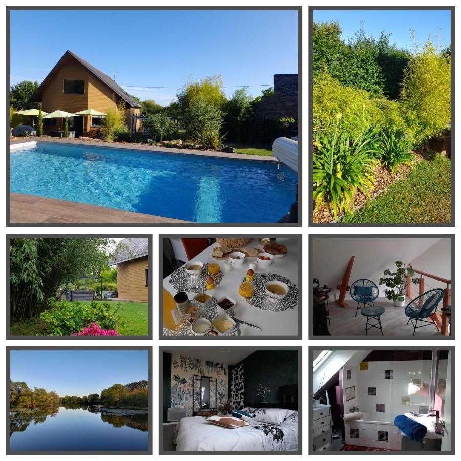 Chambre Dans Un Ecrin De Verdure Angrie Exterior photo